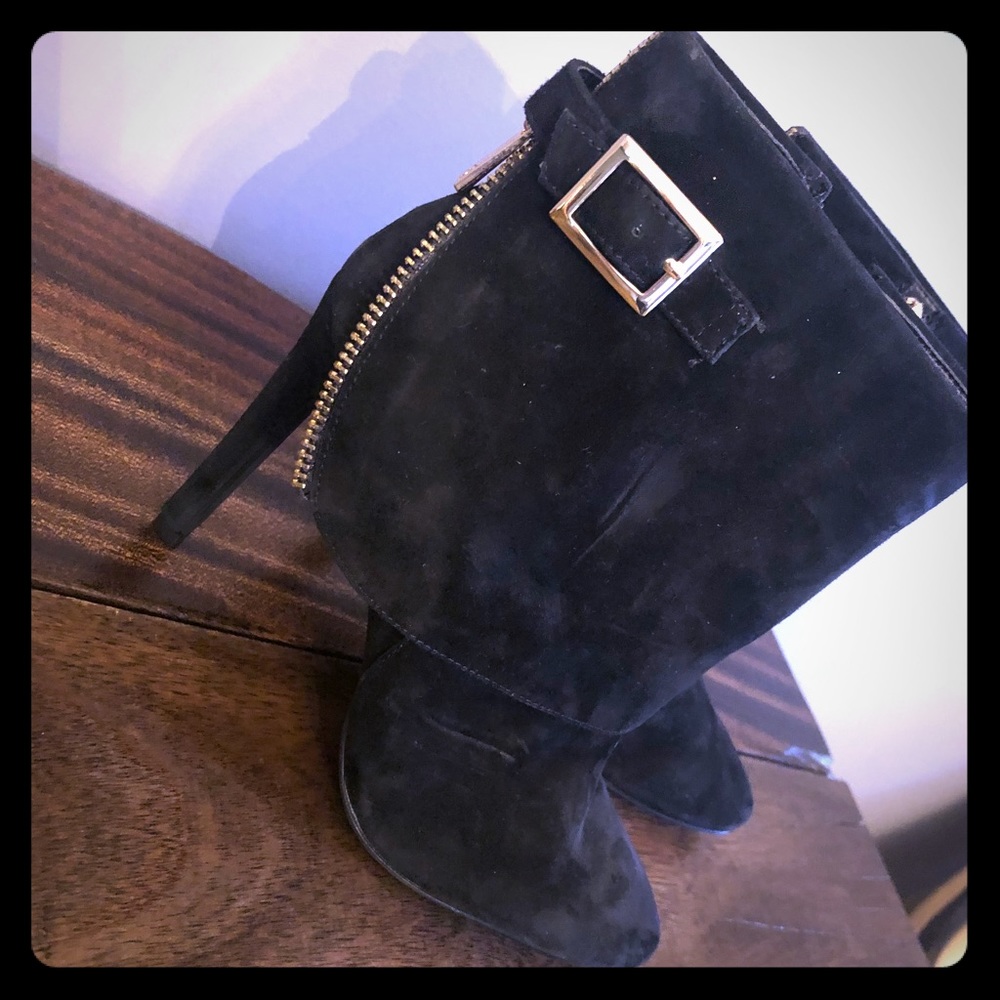 Jessica Simpson suede heel booties
